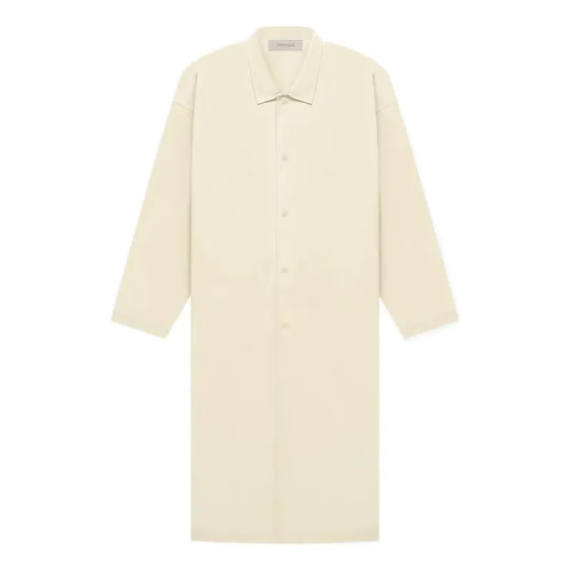 Fear of God Essentials FW22 Long Coat 'Egg Shell' FOG-SS22-712 sold by KicksCrew