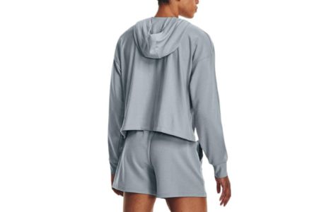 (WMNS) Under Armour Rival Terry Oversized Hoodie 'Blue Grey' 1376992-465 sold by KicksCrew