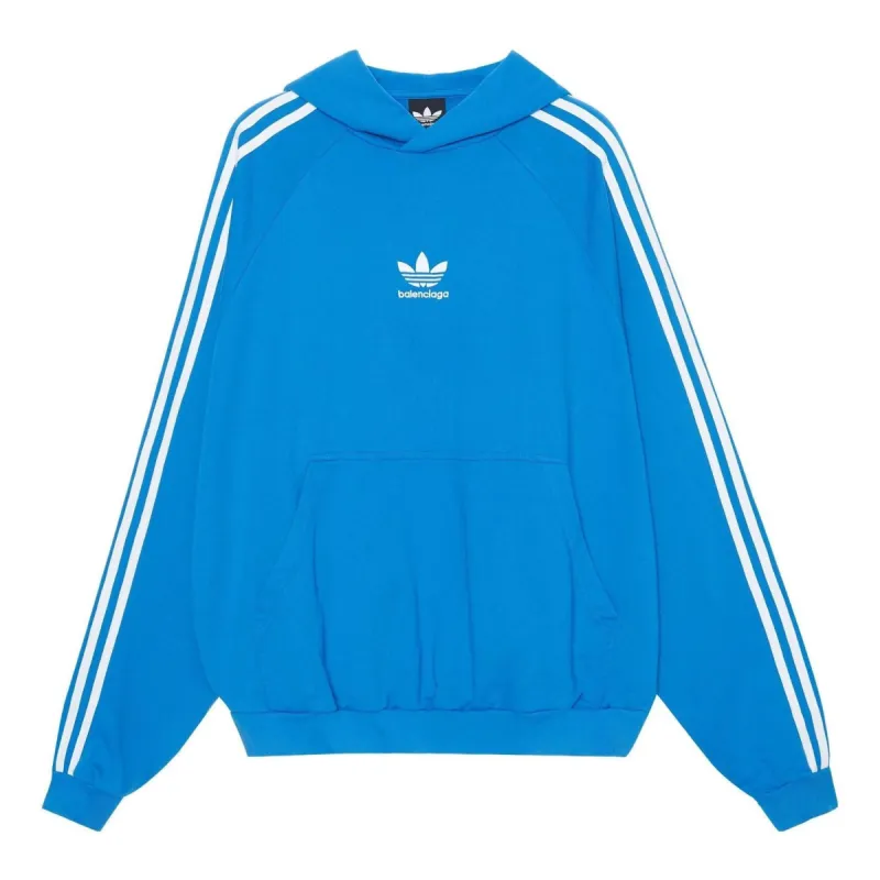 Balenciaga x adidas Hoodie Oversized 'Blue' 729322TNVN24026 sold by KicksCrew