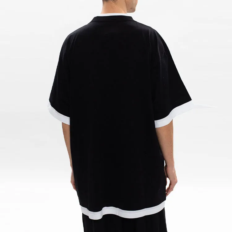 Balenciaga Layered T-shirt Oversized 'Black White' 644693TIVG61070 sold by KicksCrew product image thumbnail 4