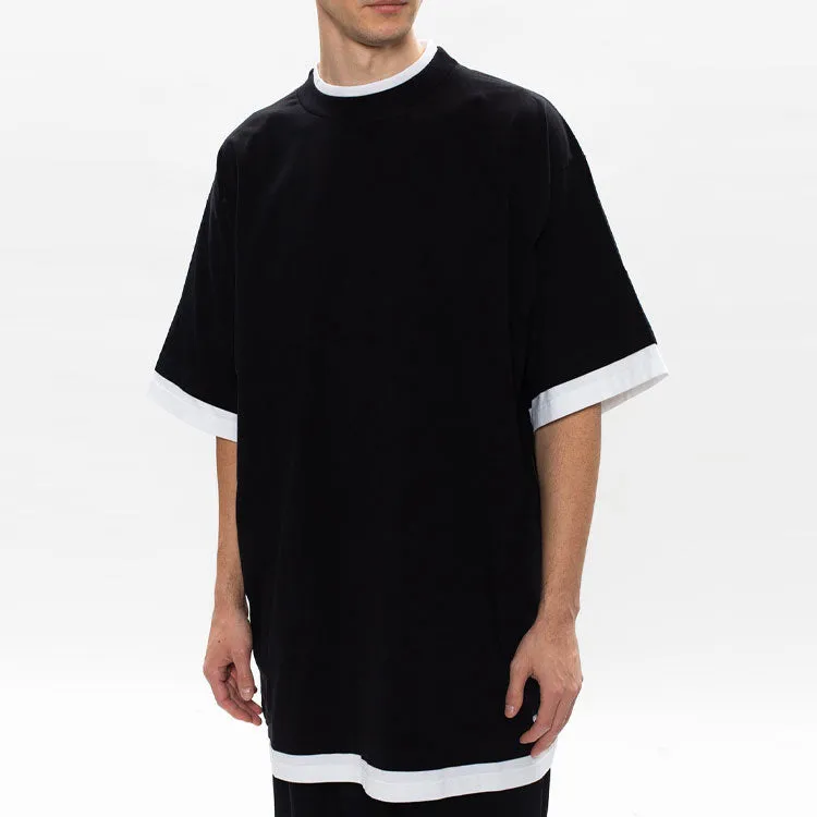 Balenciaga Layered T-shirt Oversized 'Black White' 644693TIVG61070 sold by KicksCrew product image thumbnail 3