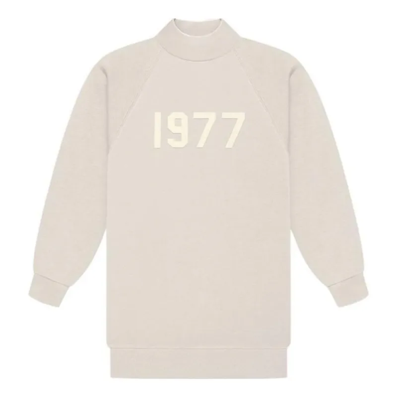 (WMNS) Fear of God Essentials SS22 1977 3/4 Sleeve Mockneck Pullover 'Wheat' FOG-SS22-67 sold by KicksCrew