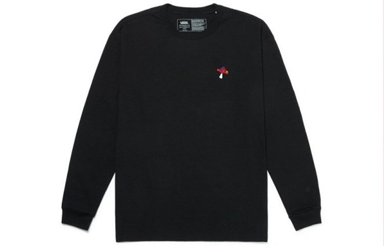 Vans Logo Long Sleeve T-shirt 'Black' VN0A5H86BLK sold by KicksCrew product image thumbnail 2