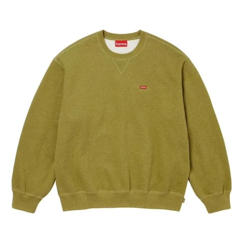 Supreme FW23 Week8 Small Box Crewneck Logo Sweater 'Yellow' SUP-FW23-153 sold by KicksCrew