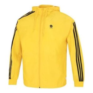 Adidas Neo Essentials Windbreaker Jackets 'Yellow' HN6627 sold by KicksCrew