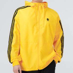 Adidas Neo Essentials Windbreaker Jackets 'Yellow' HN6627 sold by KicksCrew