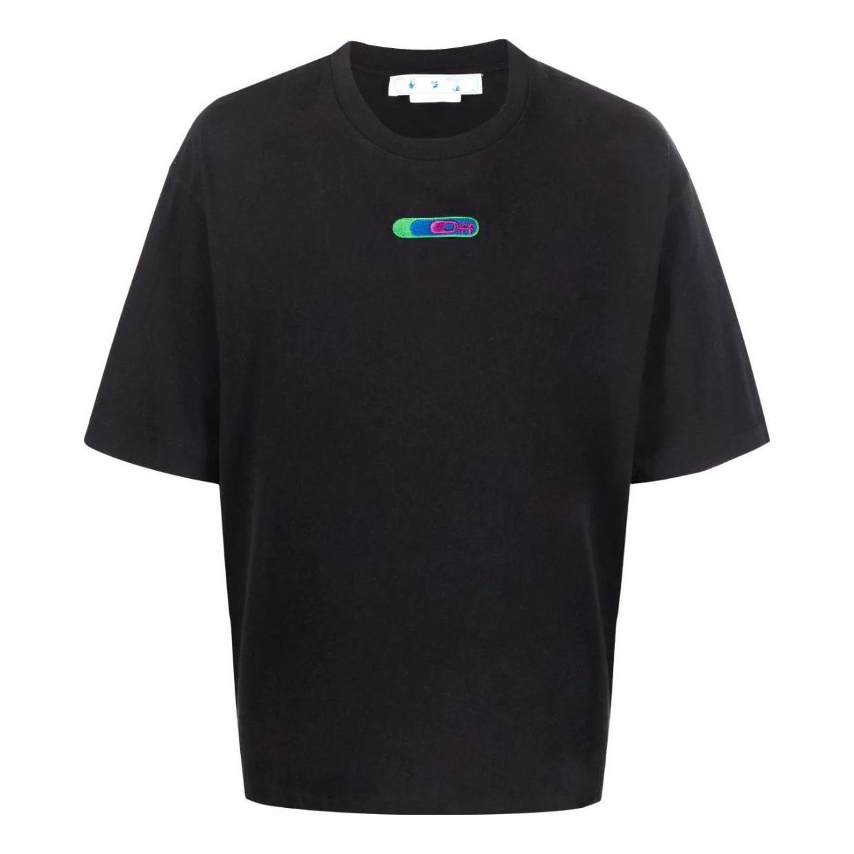 Off-White Weed Arrows Oversized T-Shirt 'Black Green' OMAA120S22JER0021055 sold by KicksCrew