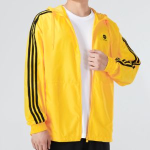 Adidas Neo Essentials Windbreaker Jackets 'Yellow' HN6627 sold by KicksCrew