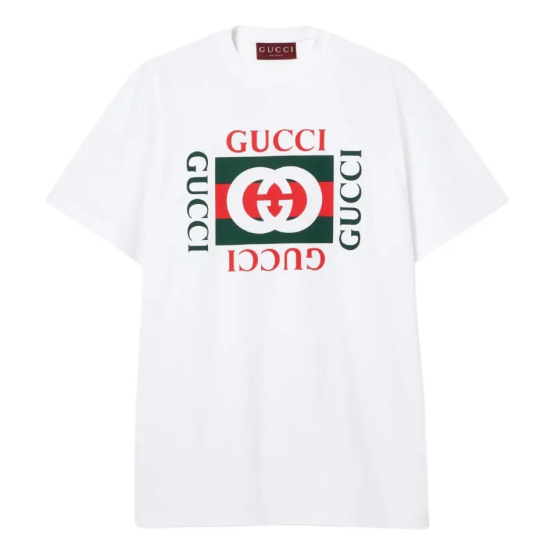 (WMNS) Gucci Print Cotton Jersey T-Shirt 'White' 788093-XJGL3-9669 sold by KicksCrew