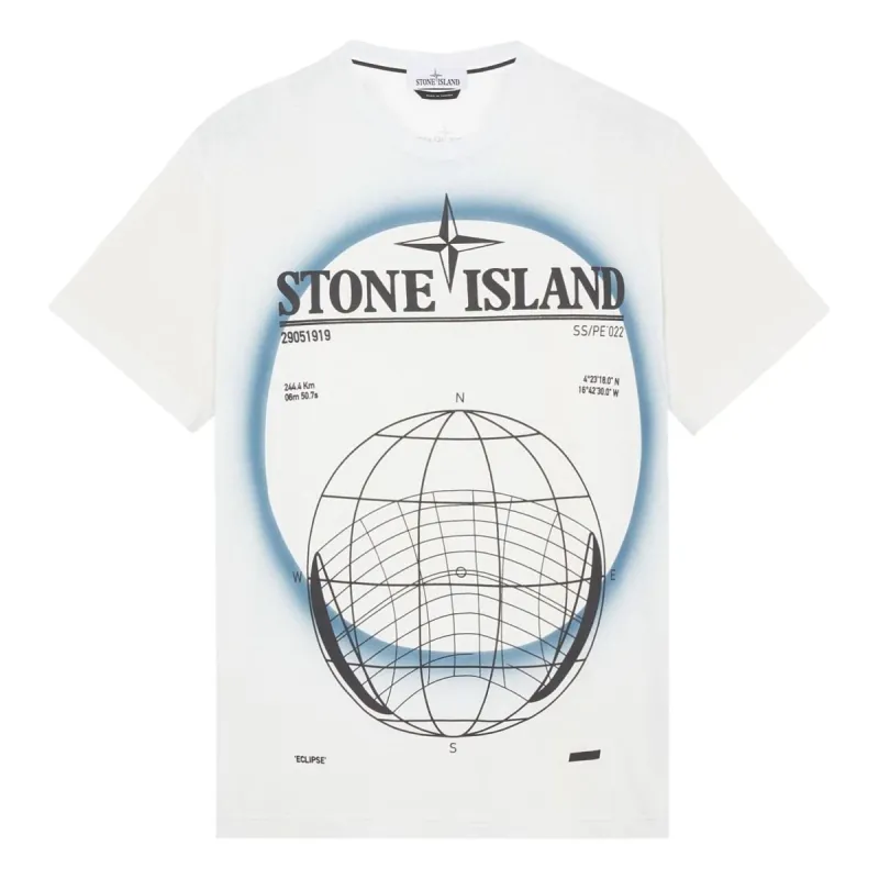 STONE ISLAND Plain Logo T-shirt 'White' 76152NS96-V0003 sold by KicksCrew