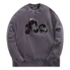 Palm Angels Patchwork Ripped Bear Crew 'Indigo' PMBA026F22FLE0024940 sold by KicksCrew