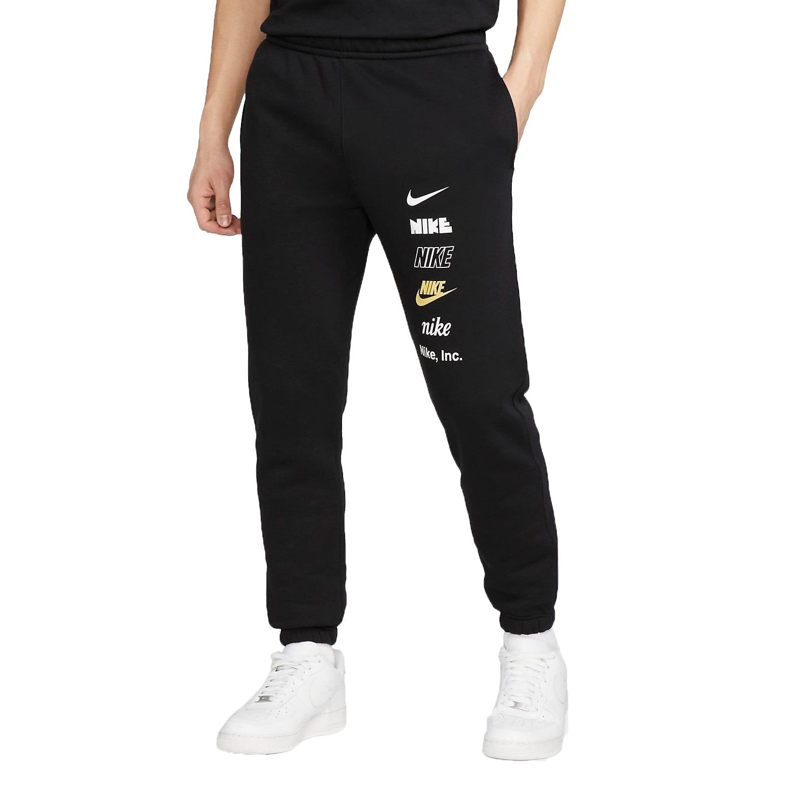 Nike Club Fleece Logo Pants 'Black' DX0796-010 sold by KicksCrew