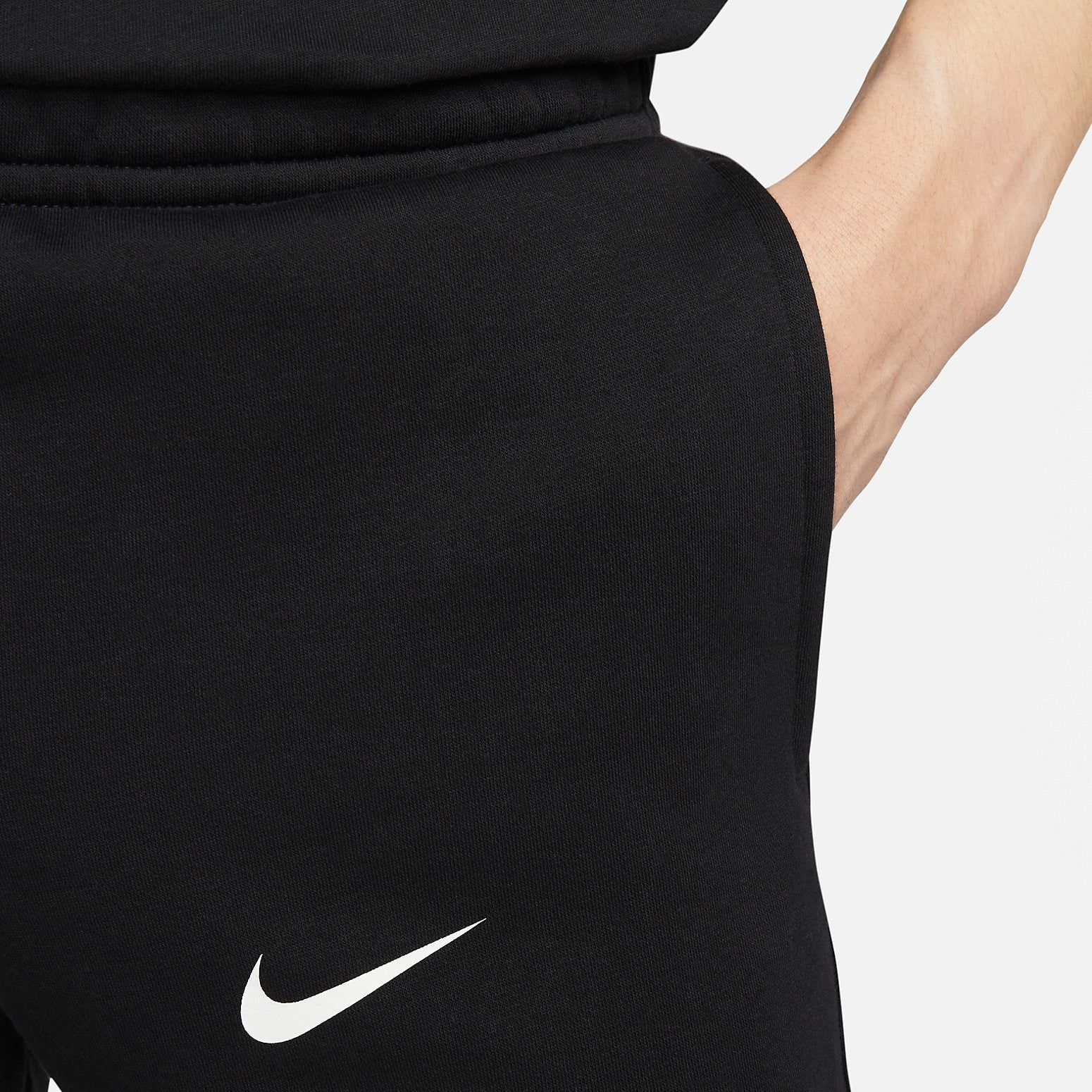 Nike Club Fleece Logo Pants 'Black' DX0796-010 sold by KicksCrew product image thumbnail 3