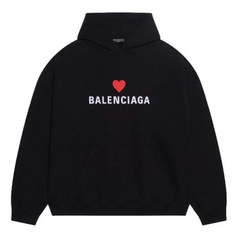 WMNS) Balenciaga I Love Paris Balenciaga Hoodie Large Fit