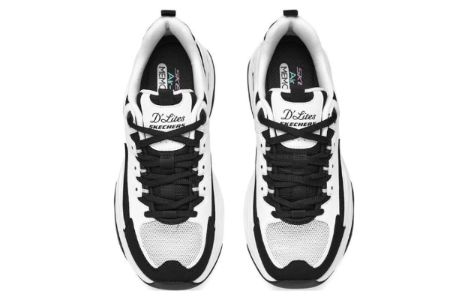 (WMNS) Skechers DLITES 4.0 'White Black' 896114-WBK sold by KicksCrew