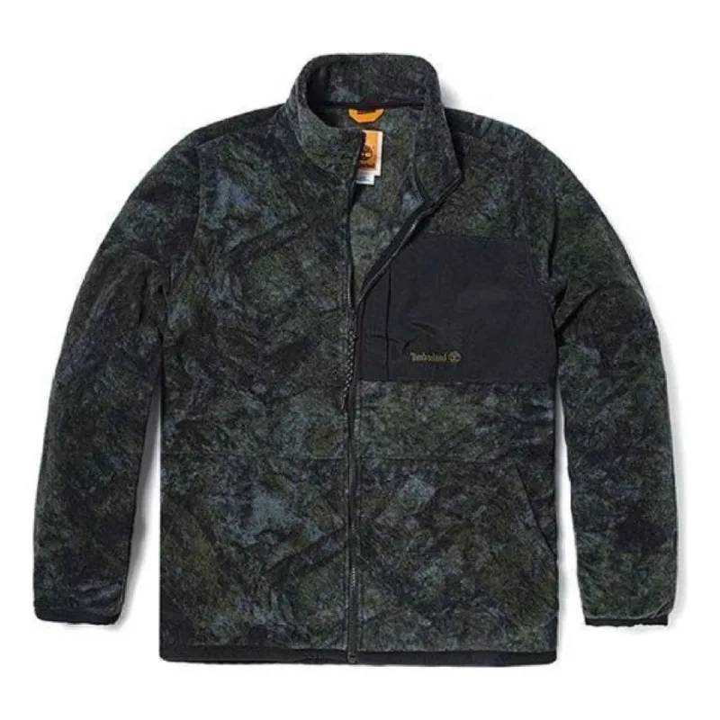 Timberland Camo Print Fleece Jacket 'Green Black' A6KES-DX0 sold by KicksCrew
