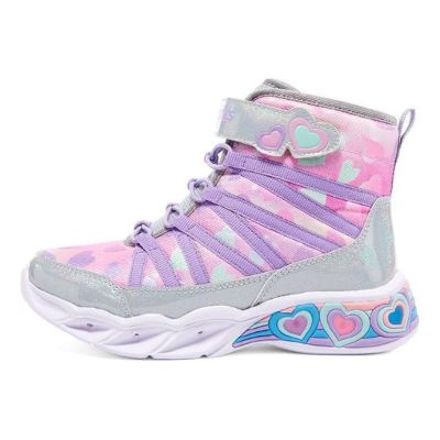 (GS) Skechers Sweetheart Lights 'Pink Purple Grey' 302667L-SMLT sold by KicksCrew