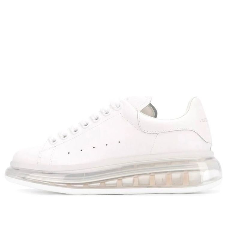 (WMNS) Alexander McQueen Oversized Sneaker 'White Clear Sole' 611698WHX989000 sold by KicksCrew