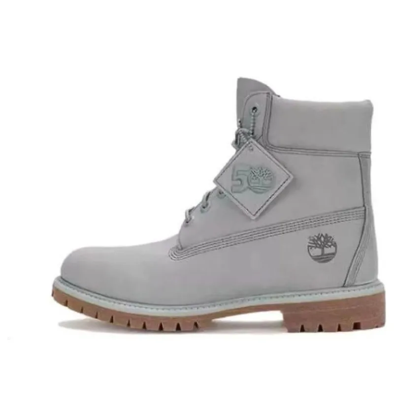 Timberland 50th Anniversary Edition Premium 6 Inch Waterproof Boot 'Light Grey Nubuck' A5YPN sold by KicksCrew