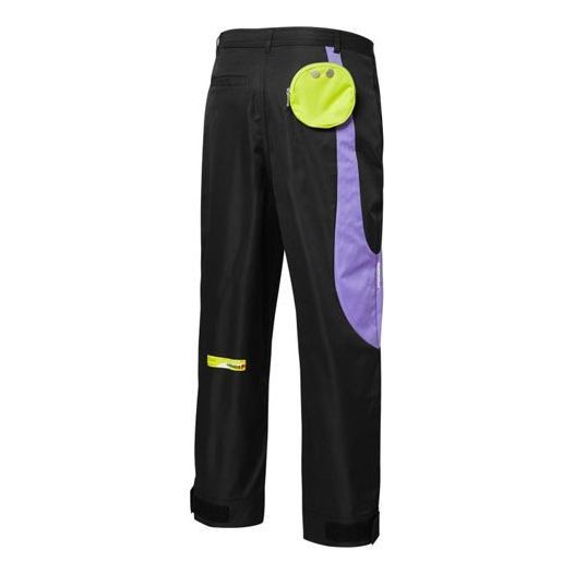 Puma X Roaringwind Oversized Pants 'Black Purple Yellow' 532592-01 sold by KicksCrew