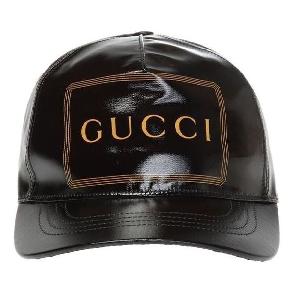 (WMNS) Gucci Baseball Hat With Frame Print 'Black' 426887-4HG80-1000 sold by KicksCrew