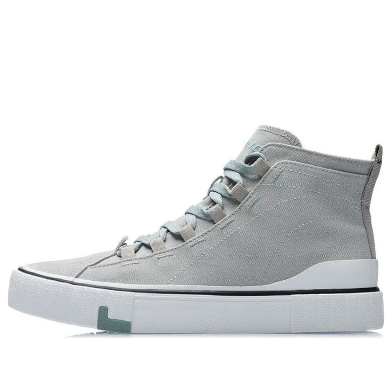 Li-Ning Canvas High Top Shoes 'Grey White' AGCR065-3 sold by KicksCrew