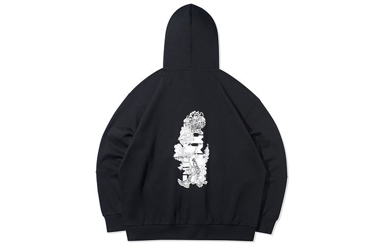 Li-Ning BadFive Graphic Hoodie 'Black' AWDR071-4 sold by KicksCrew product image thumbnail 2