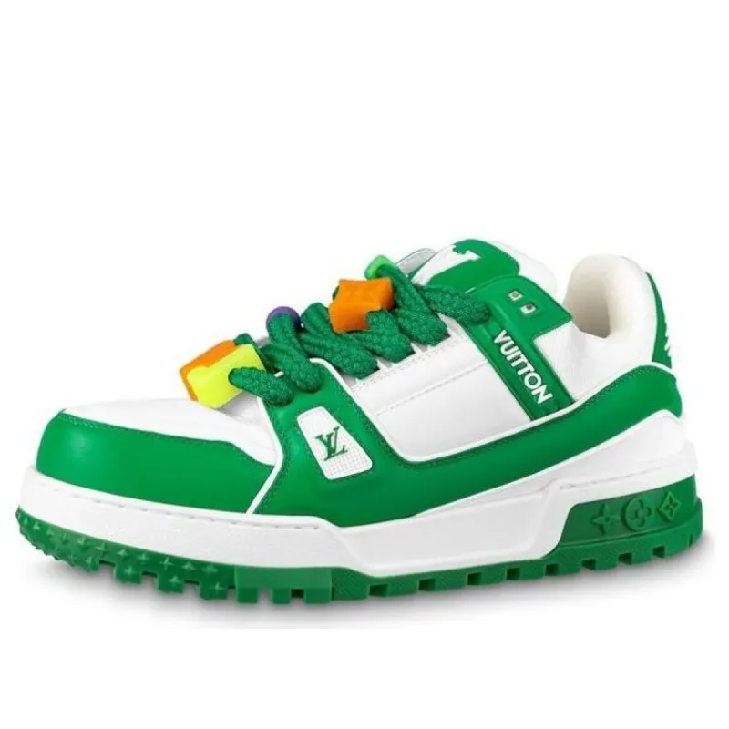 LOUIS VUITTON LV Trainer Maxi Sneakers 'Green' 1AB8SD sold by KicksCrew