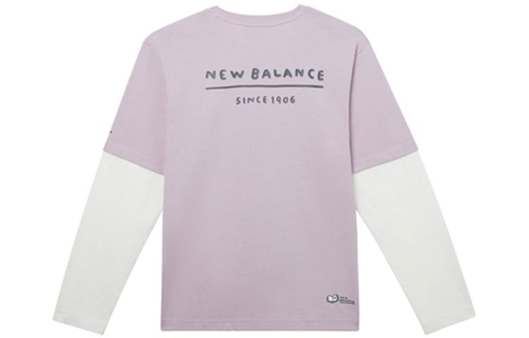 New Balance x Zero Per Zero Colorblock Long Sleeve Tee 'Lilac White' NDA47013-DV sold by KicksCrew product image thumbnail 2