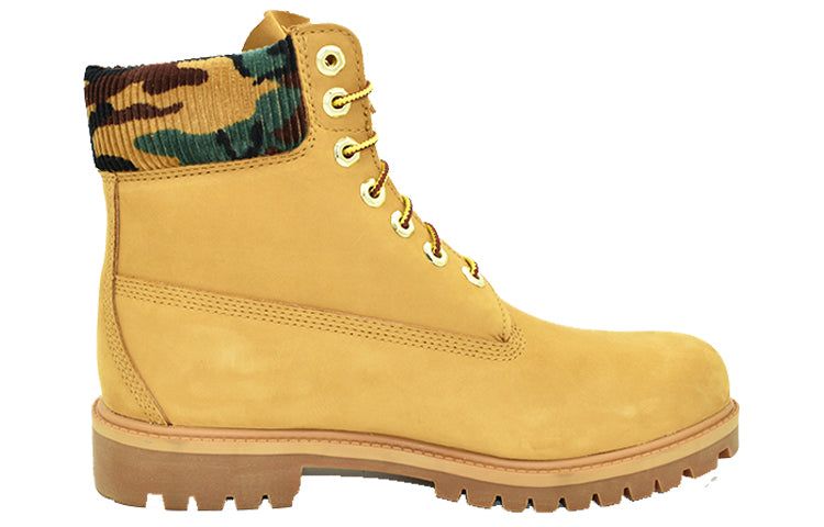 Timberland 6 Inch Premium Boot 'Wheat Nubuck with Camouflage Collar' A2KCE231 sold by KicksCrew product image thumbnail 2