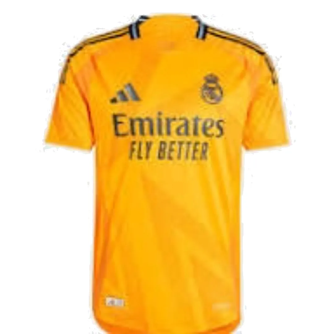 adidas Real Madrid 24/25 Away Authentic Jersey Asia Sizing 'Orange Black' IZ1642 sold by KicksCrew