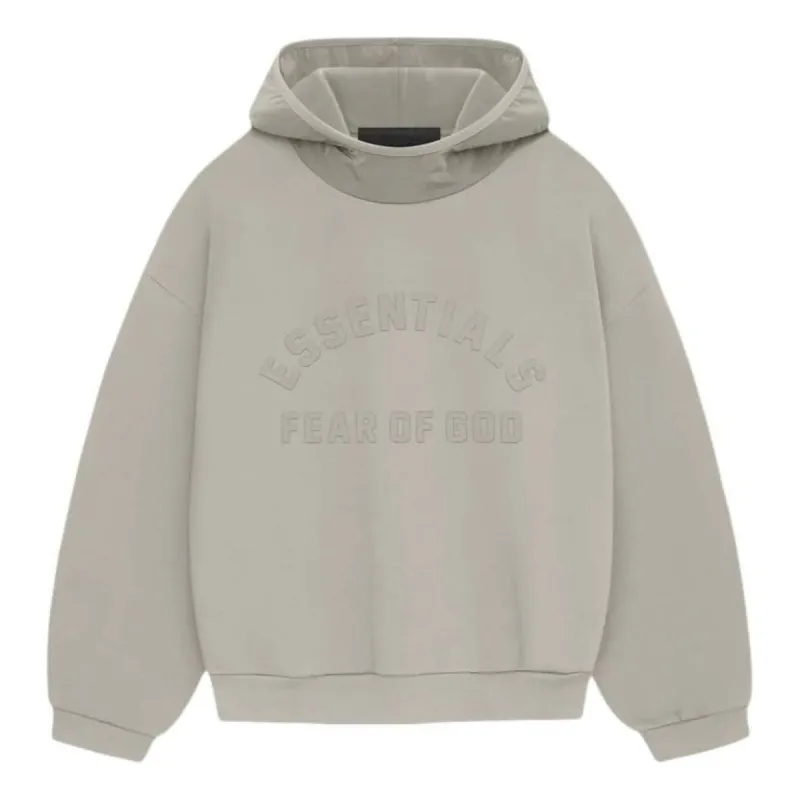 Fear of God Essentials SS24 Nylon Fleece Hoodie 'Seal' 202SP244315F sold by KicksCrew