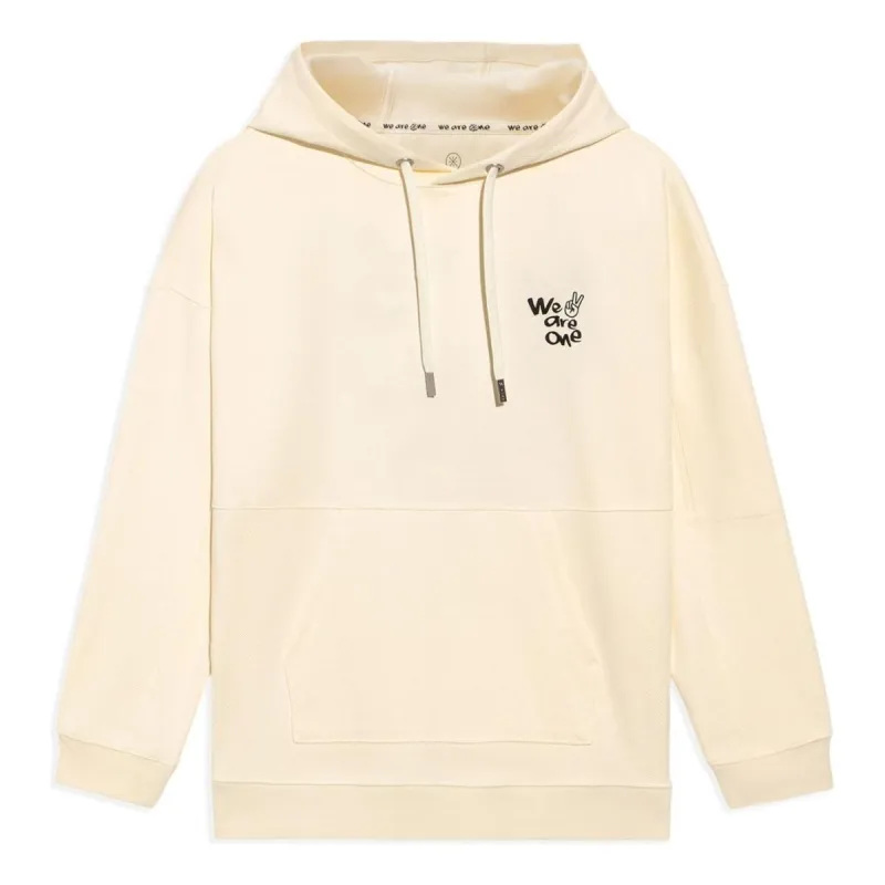 Li-Ning Way Of Wade We Are One Graphic Hoodie 'Beige' AWDS113-7 sold by KicksCrew