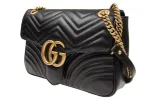 (WMNS) Gucci Marmont Medium Matelasse Shoulder Bag 'Black' 443496-DTDIT-1000 sold by KicksCrew