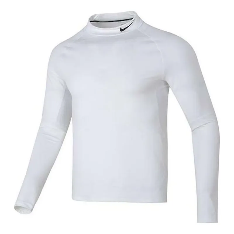 Nike Pro Dri-FIT Fitness Mock-Neck Long-Sleeve T-shirt 'Whiet' FB8516-100 sold by KicksCrew