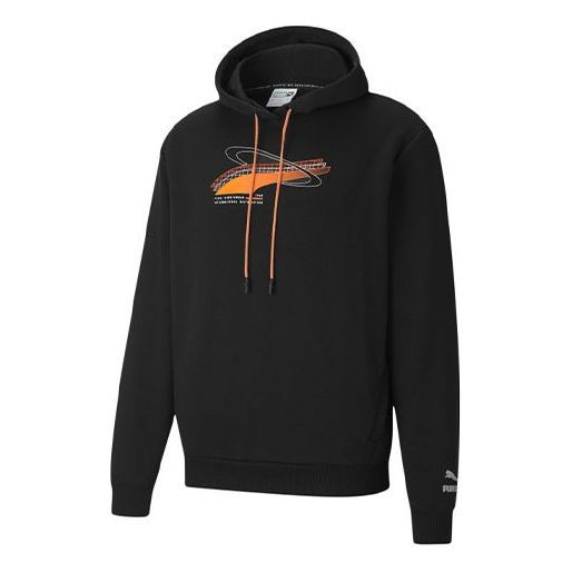 Puma International Graphic Hoodie 'Black' 530289-01 sold by KicksCrew