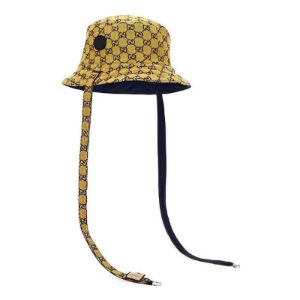 Gucci GG Reversible Bucket Hat 'Yellow Blue' 809879170 sold by KicksCrew