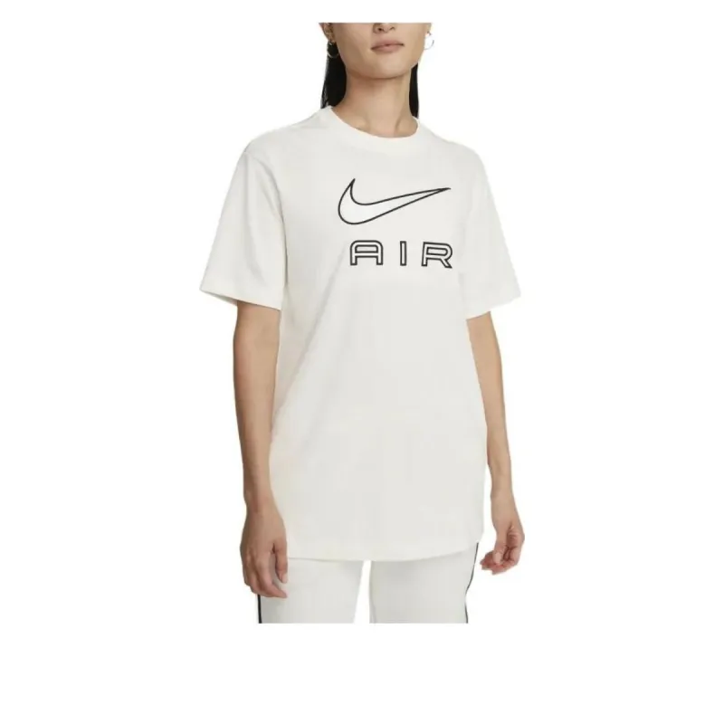 (WMNS) Nike Air Logo T-shirt Asia Sizing 'White' DR8983-133 sold by KicksCrew