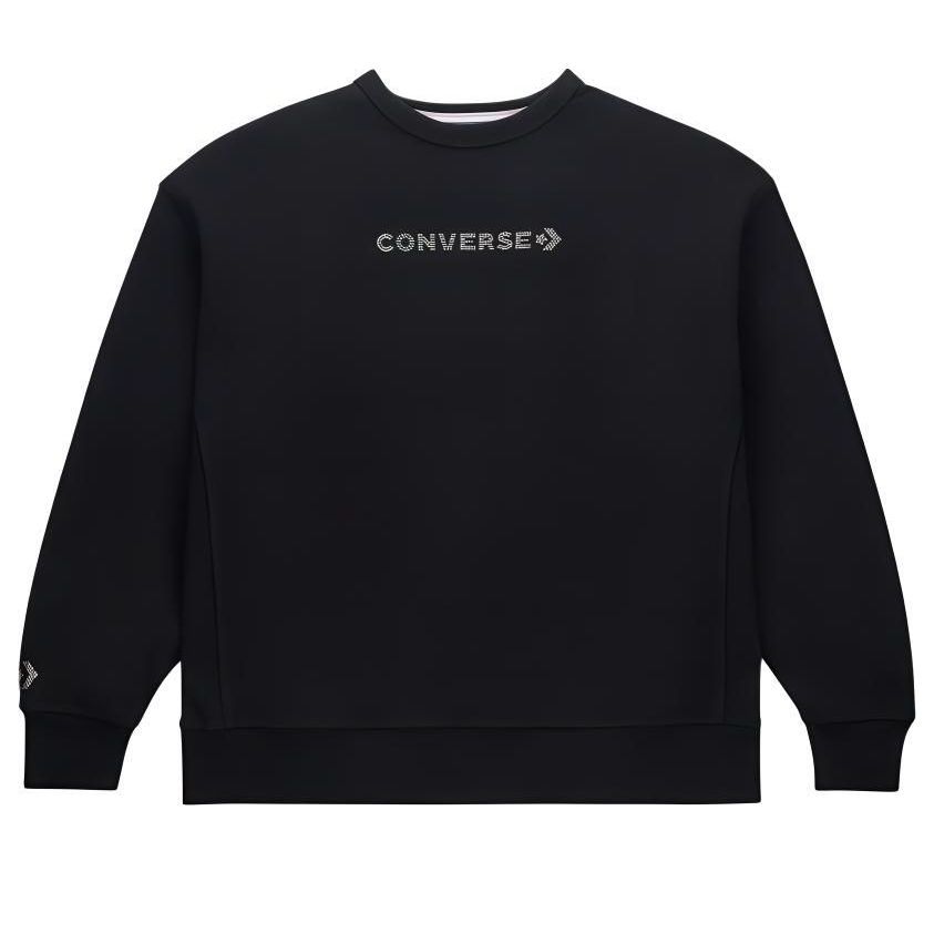 Converse Gold Standard Crew Neck Sweatshirt with Swarovski® Crystals 'Black' 10027136-A01 sold by KicksCrew