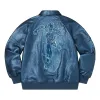 Supreme Silver Surfer Leather Varsity Jacket 'Blue' SUP-SS22-366 sold by KicksCrew
