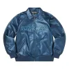 Supreme Silver Surfer Leather Varsity Jacket 'Blue' SUP-SS22-366 sold by KicksCrew
