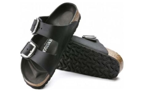 (WMNS) Birkenstock Arizona Double-Buckle Sandals 'Black' 1011075 sold by KicksCrew