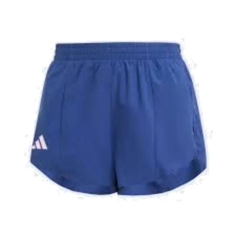 (WMNS) adidas Adizero Essentials Running Short Asia Sizing 'Navy' IN8709 sold by KicksCrew