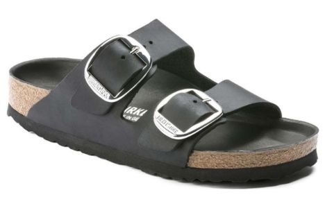 (WMNS) Birkenstock Arizona Double-Buckle Sandals 'Black' 1011075 sold by KicksCrew