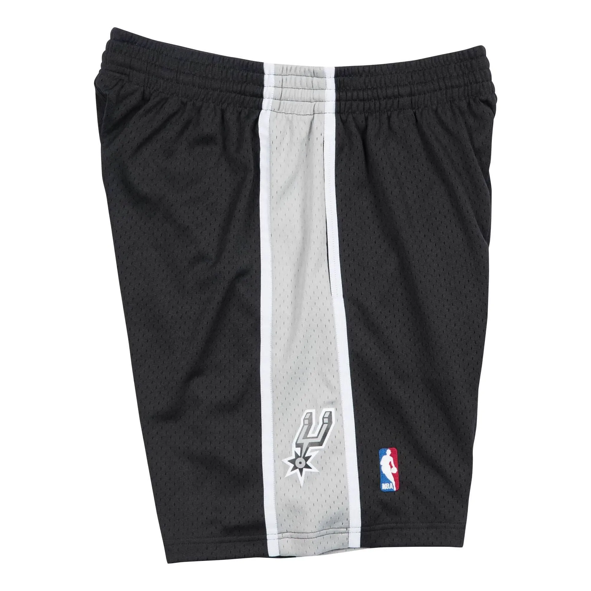 Mitchell & Ness x NBA San Antonio Spurs Road 1998-99 Swingman Shorts 'Black' SMSHGS18251-SASBLCK98 sold by KicksCrew product image thumbnail 3
