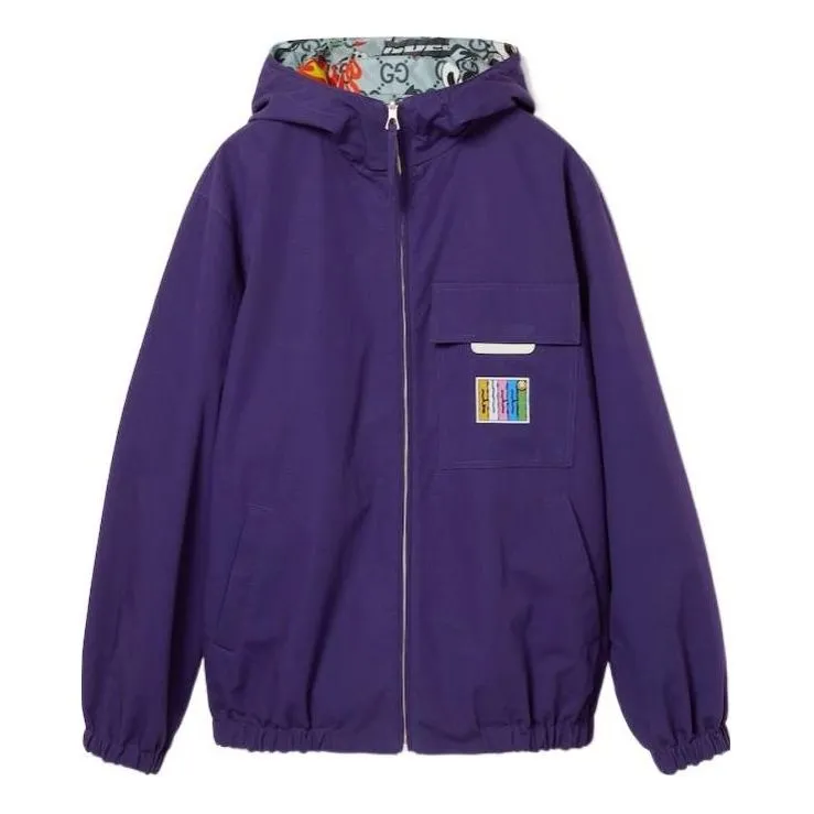 Gucci Reversible Cotton Ripstop Jacket 'Purple Multi Color' 777290-ZAQDS-5447 sold by KicksCrew