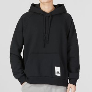 adidas Sportswear Lounge Fleece Hoodie 'Black' IA9342 sold by KicksCrew