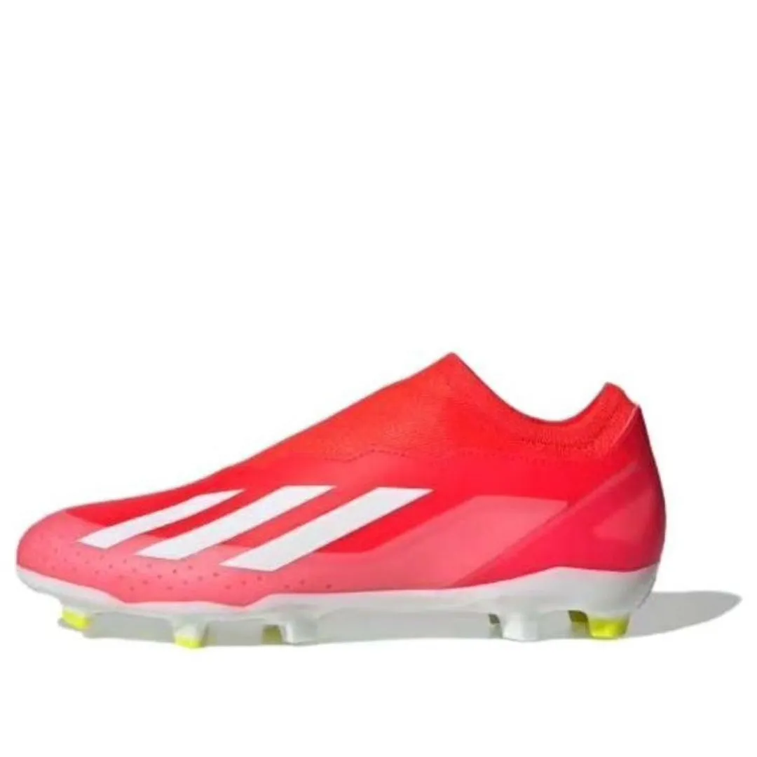 adidas X Crazyfast League Laceless Firm Ground Cleats 'Red White' IG0623 sold by KicksCrew