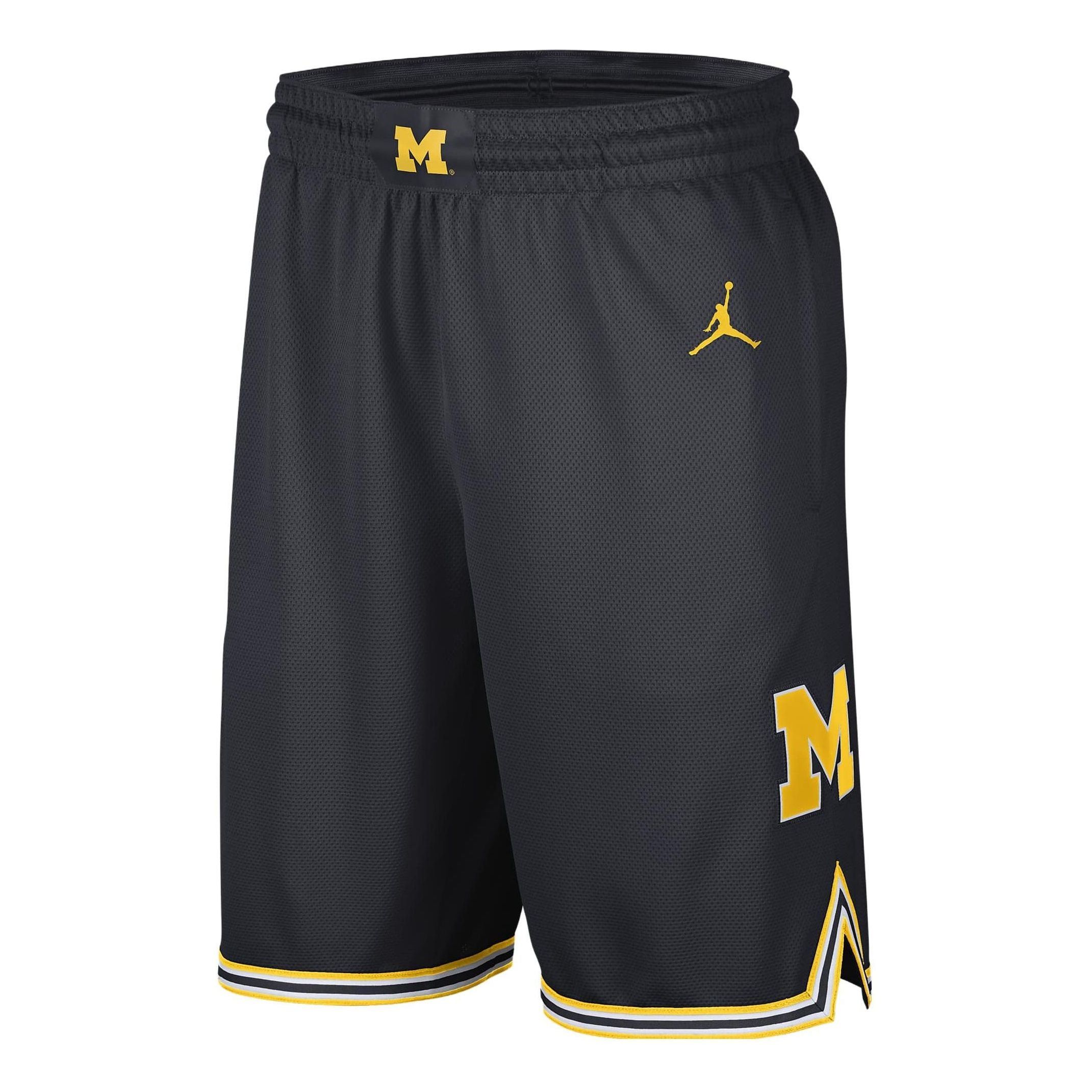 Air Jordan College Michigan Replica Basketball Shorts 'Pitch Blue Amarillo' DQ5971-426 sold by KicksCrew