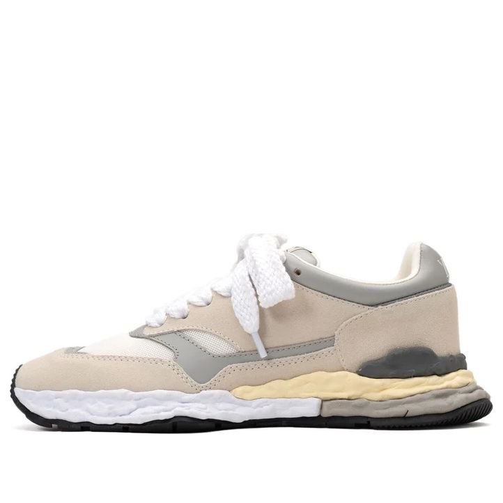 Maison MIHARA YASUHIRO GEORGE OG Sole Mix Material Low-top Sneaker 'White' A10FW701-WHT sold by KicksCrew